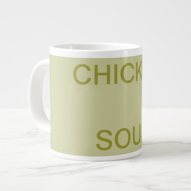 CANECA DE CAFÉ GRANDE SOPA JUMBO OU CAFÉ MUG PERSONALIZADA (Frente Esquerda)