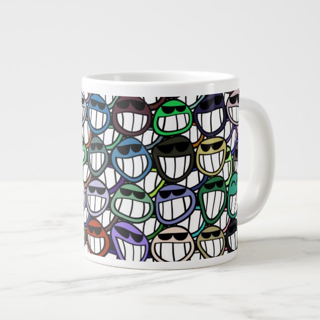 Caneca De Café Grande Sorriso (Frente Esquerda)