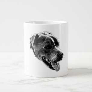 Caneca De Café Grande Sorriso Confiante - Misture o Retrato Mug