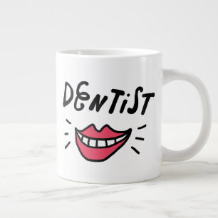 Caneca De Café Grande Sorriso Dentista