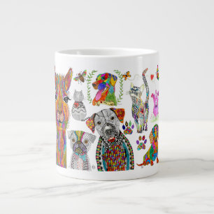 Caneca De Café Grande Sortimento de animais bonito e colorido Mug