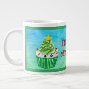 Caneca De Café Grande Sou MUFFIN sem você! Cupcake de Natal Muffin