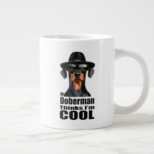 Caneca De Café Grande Sou o Legal Doberman