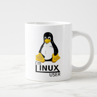Caneca De Café Grande Sou o usuário do Linux