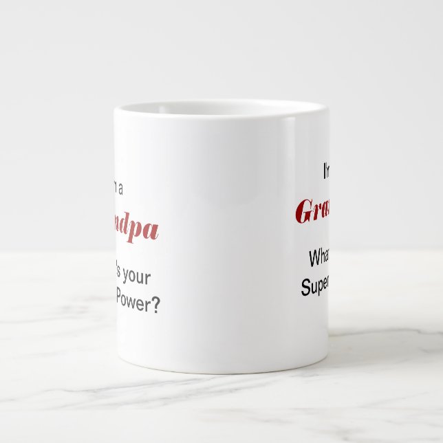 Caneca De Café Grande Sou um avô (Frente)