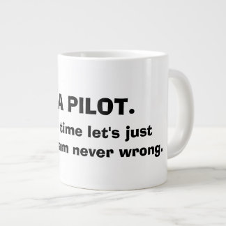 CANECA DE CAFÉ GRANDE SOU UM PILOTO DE CAFÉ MUG