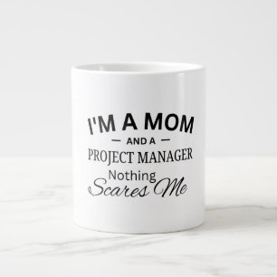 Caneca De Café Grande Sou uma Mãe E uma Gerente de Projetos Nada Me Assu