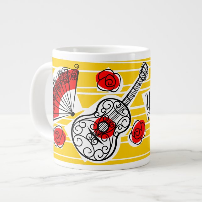 Caneca De Café Grande Souvenirs Nome cang jumbo (Frente Esquerda)