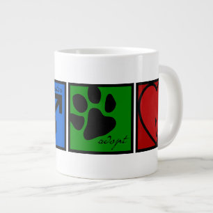 Caneca De Café Grande Spay-Neuter-Adopt-Love