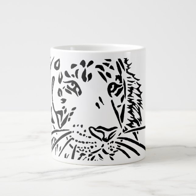 Caneca De Café Grande Specialty Mug | Tigre 虎 (Frente)