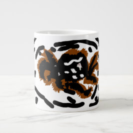 Caneca De Café Grande Spider Latte love