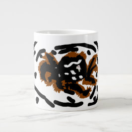 Caneca De Café Grande Spider Latte love