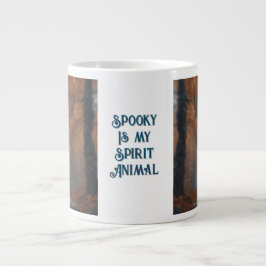 Caneca De Café Grande Spooky é o meu Animal Espírito