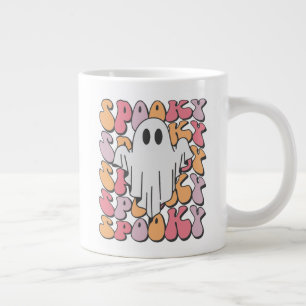 Caneca De Café Grande Spooky Retro Ghost