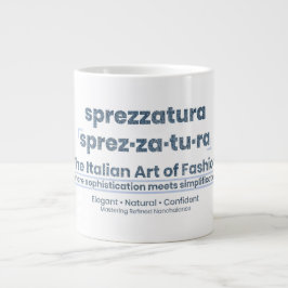 Caneca De Café Grande SPREZZATURA: A ARTE ITALIANA DA MODA - DenimArt