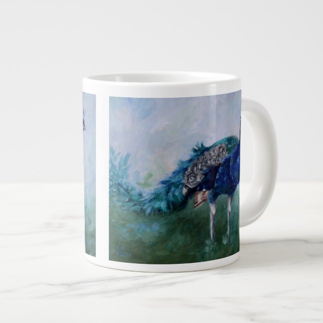 Caneca De Café Grande Sr. Peacock (Frente Esquerda)