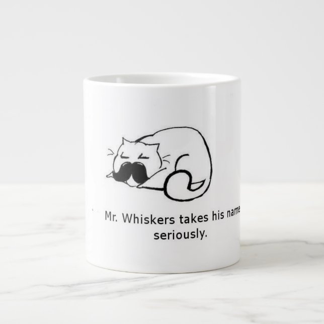 Caneca De Café Grande Sr. Whiskers (Frente)