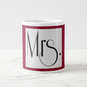 Caneca De Café Grande Sra. Jumbo Mug, Burgandy