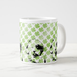 Caneca De Café Grande St Patricks - Tibetan Terrier Silhouette