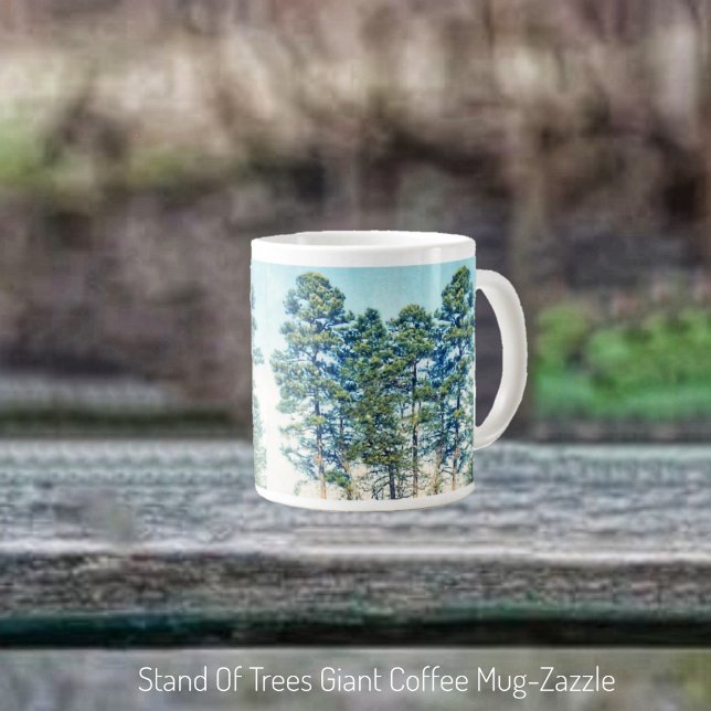 Caneca De Café Grande Stand Of Trees (Criador carregado)