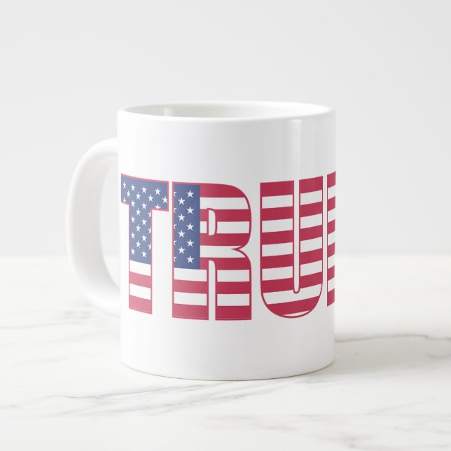 Caneca De Café Grande Star Spangled "Trump" (Frente Esquerda)