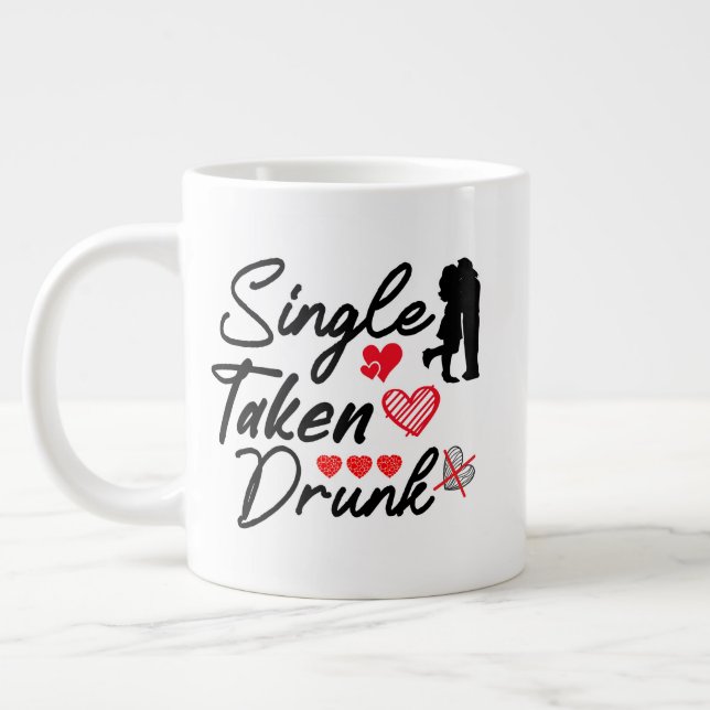 Caneca De Café Grande Status de Relacionamento (Esquerda)