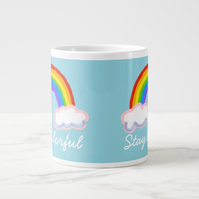 Caneca De Café Grande Stay colorful (Frente)