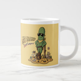 Caneca De Café Grande Stay Sharp Desert Legend Cowboy Cactus Illustratio