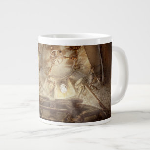 Caneca De Café Grande Steampunk - Naval - A escotilha de escape