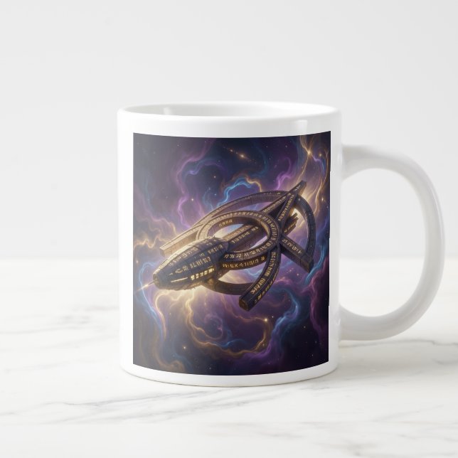 Caneca De Café Grande Stellar Path – Journey Through the Universe´14 (Direita)