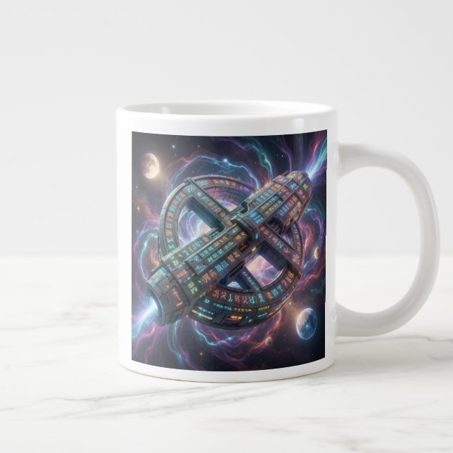 Caneca De Café Grande Stellar Path – Journey Through the Universe´8 (Direita)