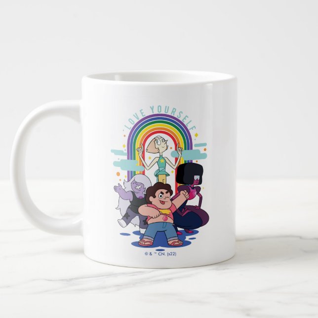 Caneca De Café Grande Steven Universe - Ame-se (Esquerda)