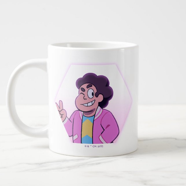 Caneca De Café Grande Steven Universe | Retrato de diamante rosa (Esquerda)