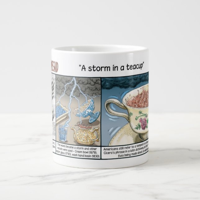 Caneca De Café Grande storm dentro a teacup (Frente)