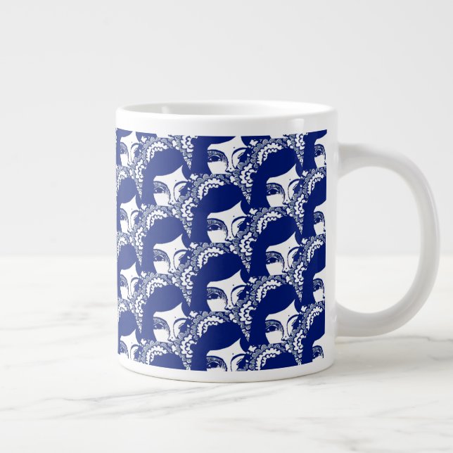 Caneca De Café Grande Strange Girl Floral Specialty Mug (Direita)