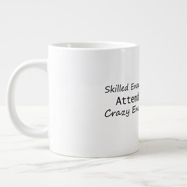 Caneca De Café Grande Suficiente Para Tornar-Se Um Escritor De Presença  (Esquerda)