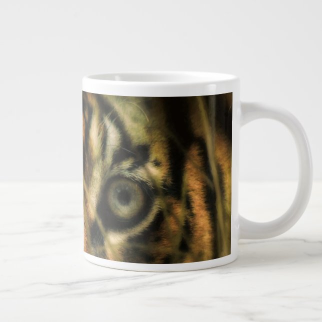 Caneca De Café Grande Sumatran Tiger TIGER EYES (Direita)