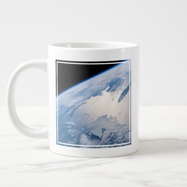 Caneca De Café Grande Sunglint Do Golfo De Ruas. Lawrence No Canadá. (Esquerda)