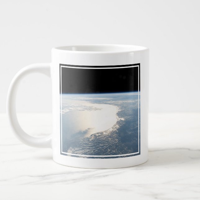 Caneca De Café Grande Sunglint Reflete No Golfo Do México (Esquerda)