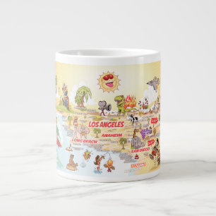 Caneca De Café Grande Sunny California Beach Paradise Jumbo Mug