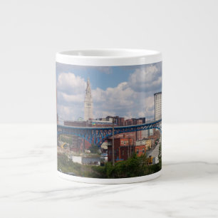Caneca De Café Grande Sunny Cleveland Skyline Specialty Mug