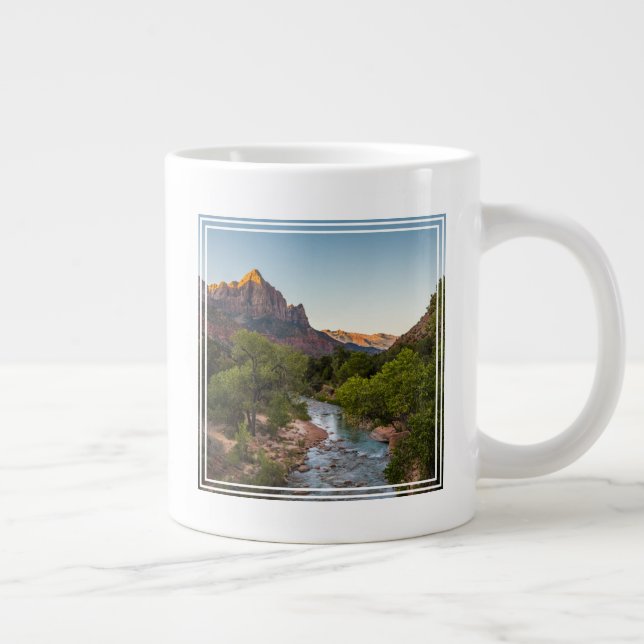 Caneca De Café Grande Sunrise sobre o vigia (Direita)