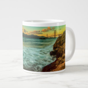 Caneca De Café Grande Sunset na praia de Baker