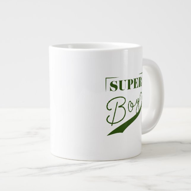 Caneca De Café Grande Super Boy (Frente Esquerda)