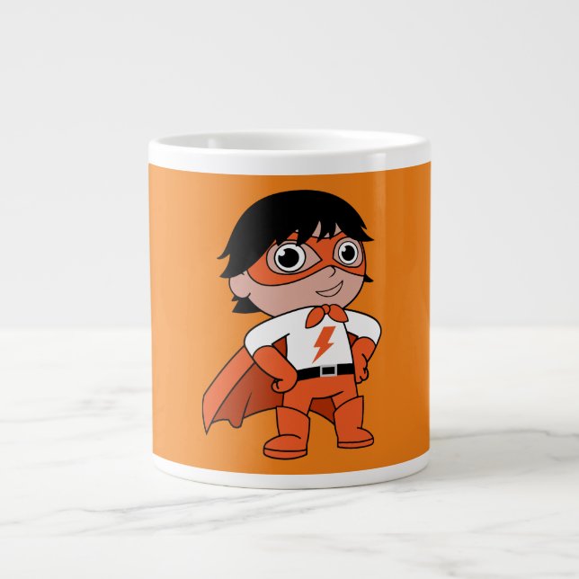Caneca De Café Grande Super Boy Action Hero (Frente)