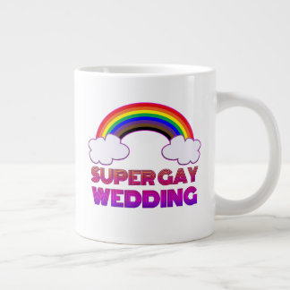 Caneca De Café Grande Super Gay Podcast Mug (Direita)