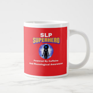 Caneca De Café Grande Super-herói SLP Powered By Caffeine and Phono...