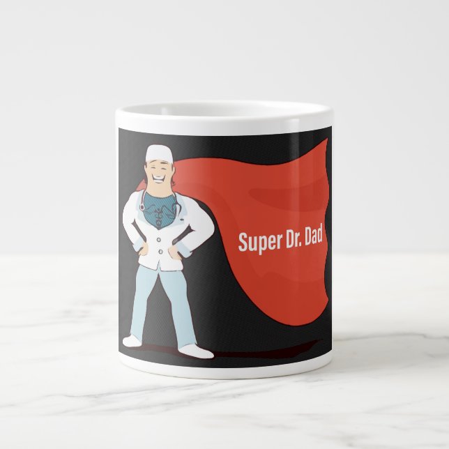 Caneca De Café Grande Super Pai (Frente)