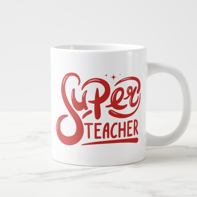 Caneca De Café Grande Super Professor (Direita)