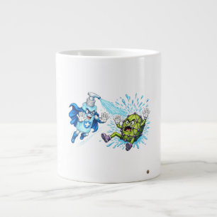 Caneca De Café Grande Super Sanitizante vs. Monstro de Germes